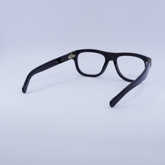 Gucci GG1509O 001 Eyeglasses Shiny Black 54mm Square Frame - Picture 8 of 9